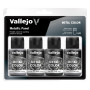 Set 4x peintures métalliques 32 ml - VALLEJO 77601