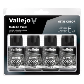 Set 4x peintures métalliques 32 ml - VALLEJO 77601