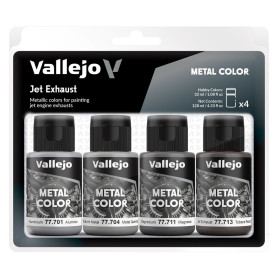 Set 4x peintures Tuyères et échappements 32 ml - VALLEJO 77602