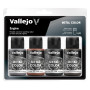 Set 4x peinture moteur avion 32 ml - VALLEJO 77604