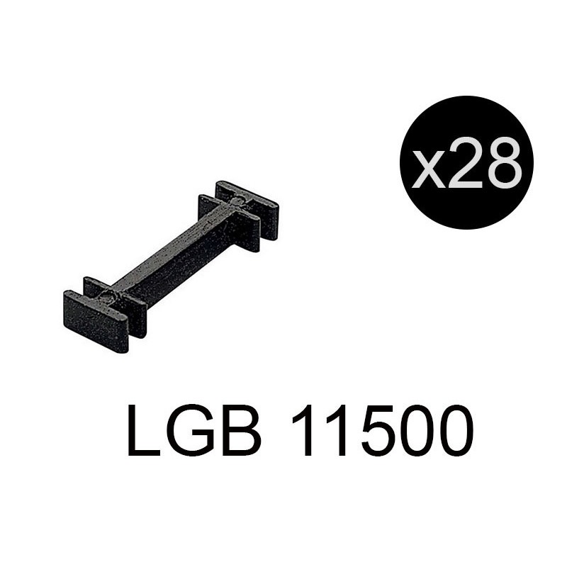 x28 Clips de maintien de rails en plastique - échelle G 1/22,5 - LGB 11500