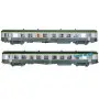 Coffret 2x Voiture USI longues B10t U61 ép. IVa avec éclairage - HO 1/87 - LS Models 40035