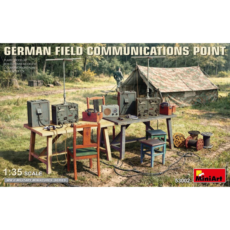 Poste de communication de campagne allemand - 1/35 - MINIART 53002