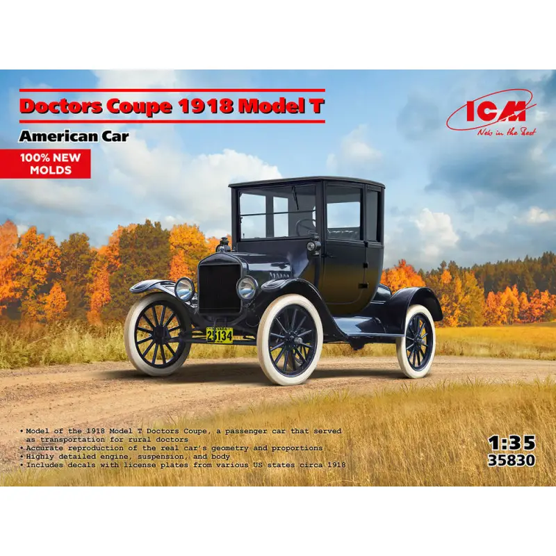 Doctors Coupe 1917 Model T, American Car - échelle 1/35 - ICM 35830