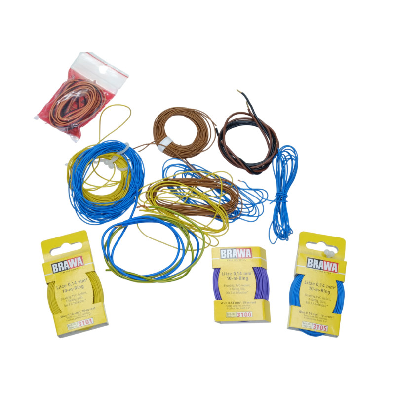 Lot de fils de câblage divers 0,14 mm2