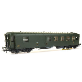 Voiture métallisée Ex-PLM B4D SNCF - ép. IIIb - HO 1/87 - REE VB-415