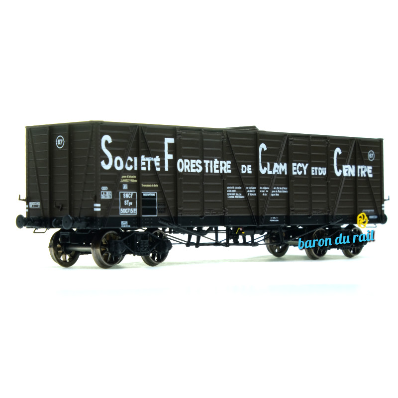 Wagon TP Tombereau HAUT CLAMECY Ep.III SNCF - HO 1/87 - REE WB-851