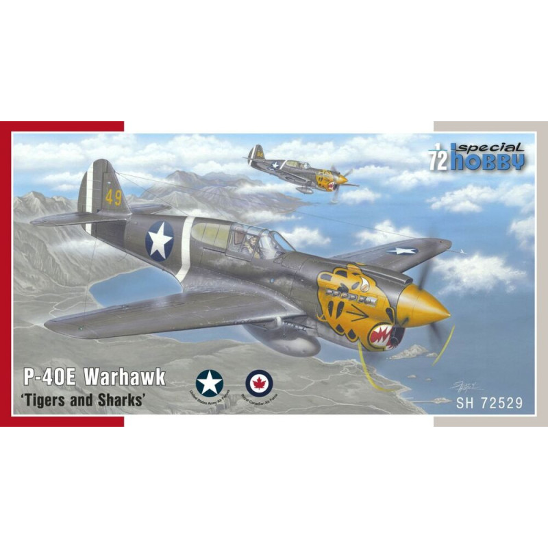 Chasseur P-40E Warhawk «&nbsp;Tigres et Requins&nbsp;» - 1/72 - SPECIAL HOBBY 100-SH72529