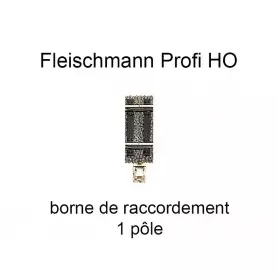 Clip d'alimentation 1 pôle avec éclisse - voie Profi HO - FLEISCHMANN 6431