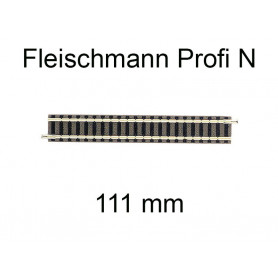 Rail droit 111 mm voie Profi N - FLEISCHMANN 9101