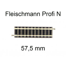 Rail droit 57,5 mm voie Profi N - FLEISCHMANN 9102