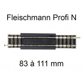 Rail extensible 83 à 111 mm voie Profi N - FLEISCHMANN 9110