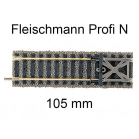 Rail droit avec butoir 57,5 mm voie Profi N - FLEISCHMANN 9116