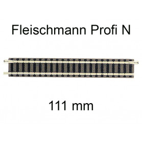 Rail de transition 111 mm avec voie Arnold voie Profi N - FLEISCHMANN 9117