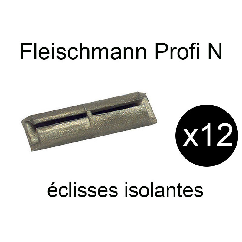 12x éclisses isolantes voie Profi N - FLEISCHMANN 9403