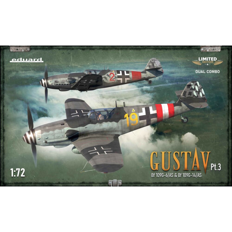 Bf 109G-6/AS et le G-14/AS GUSTAV Pt. 3 combo 2 avions - 1/72 - EDUARD 2150