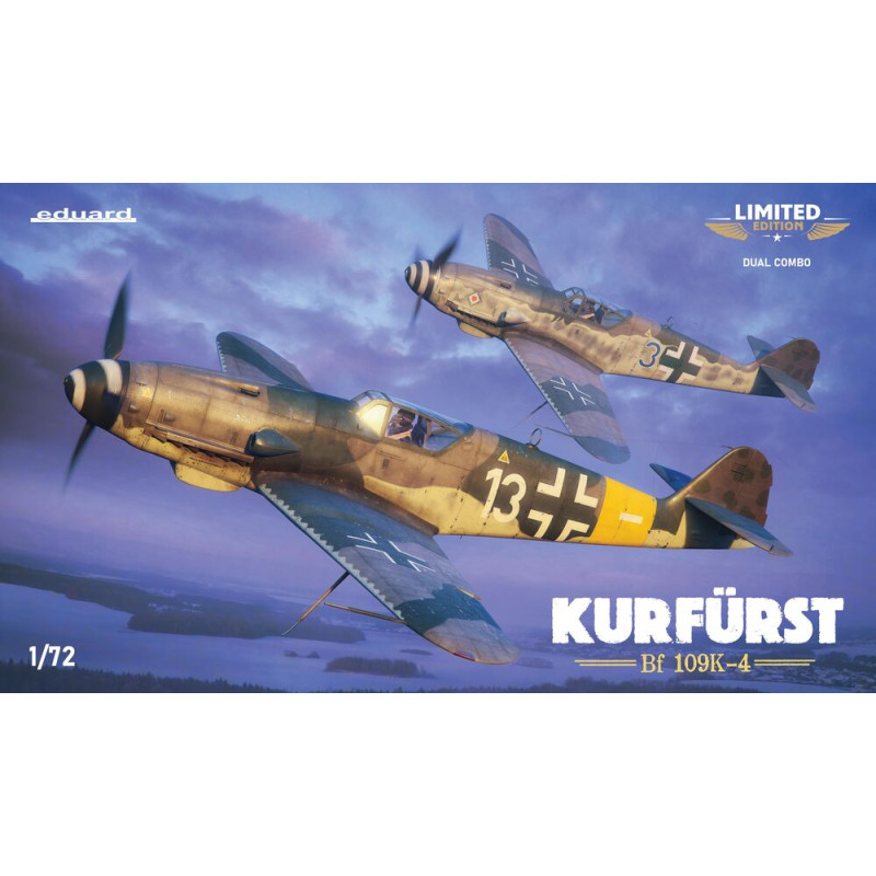 Double coffret édition limitée « Kurfürst » Bf 109K-4 - 1/72 - EDUARD 2155