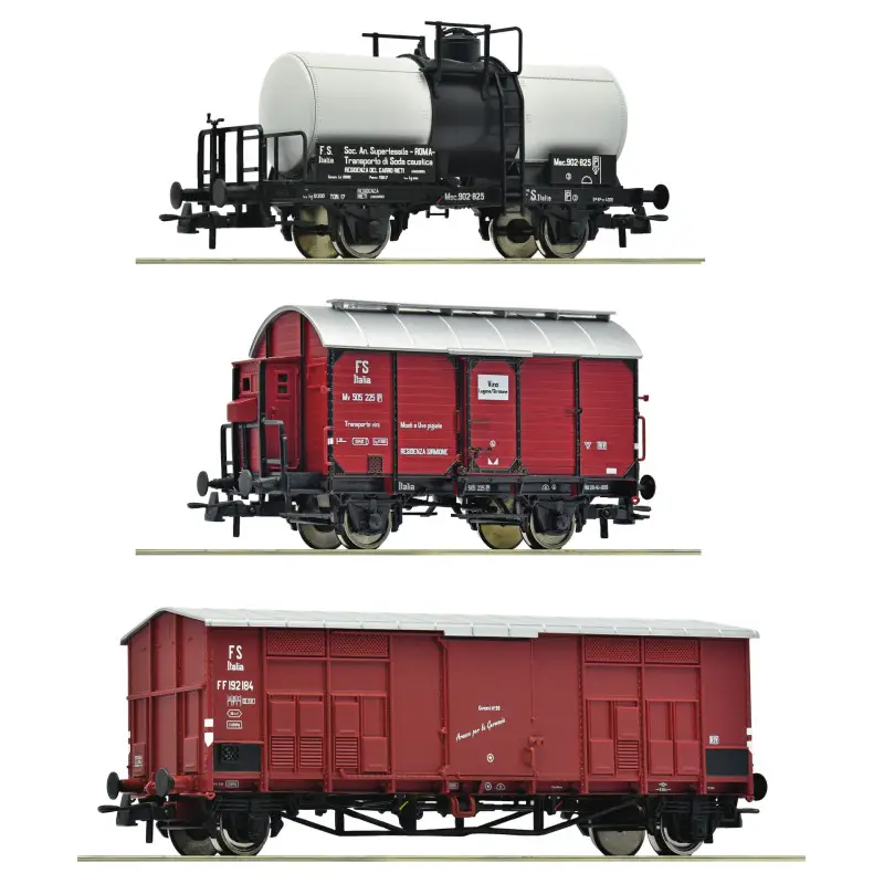 Train de marchandises de ligne secondaire, FS ép. III - HO 1/87 - ROCO 6600229