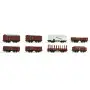 Set 8x wagons de marchandises DRG ép. II - HO 1/87 - ROCO 44003