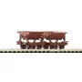 2x Wagons à basculement latéral - HOe 1/87 - ROCO 34498
