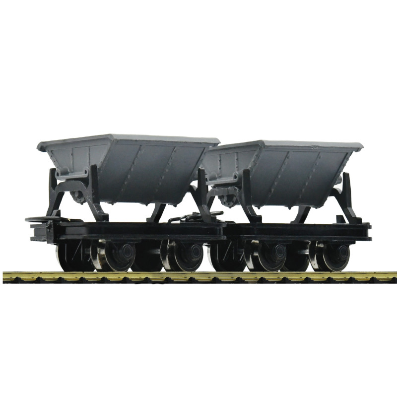 2x Wagons à basculement latéral - HOe 1/87 - ROCO 34600