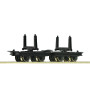2x Wagons chariots à traverses pivotantes - HOe 1/87 - ROCO 34602