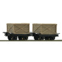 2x Wagons caisses - HOe 1/87 - ROCO 34603