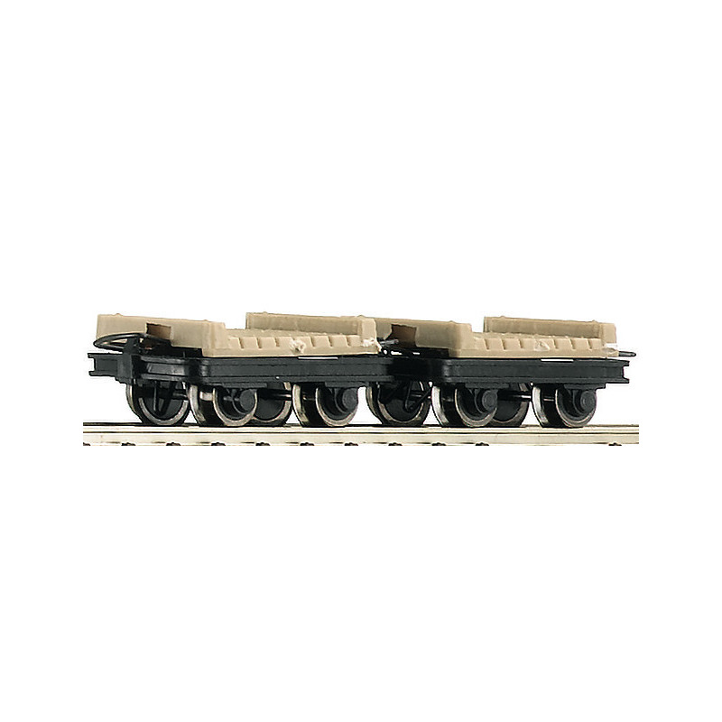 2x Wagons à plateau - HOe 1/87 - ROCO 34607