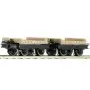 2x Wagons à plateau - HOe 1/87 - ROCO 34607