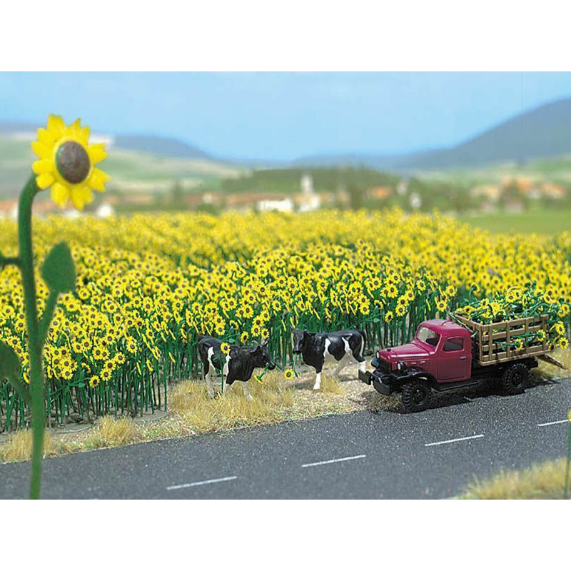 Champ de tournesols (x60) échelle HO - BUSCH 6003