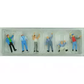 6 routiers échelle HO 1/87 - PREISER 10036