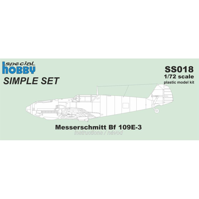 Messerschmitt Bf 109E-3 Simple Set - 1/72 - SPECIAL HOBBY 100-SS018