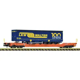 Wagon poche T5 Wascosa avec remorque LKW Walter ép. VI - HO 1/87 - FLEISCHMANN 6660083