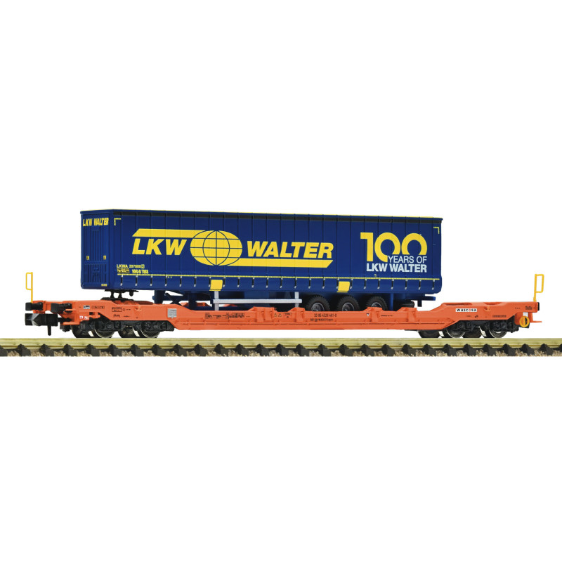 Wagon poche T5 Wascosa avec remorque LKW Walter ép. VI - HO 1/87 - FLEISCHMANN 6660083