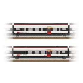 Set de voitures supplémentaires 3 RABe 501 Giruno - HO 1/87 - TRIX 23283
