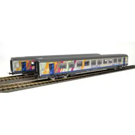 Coffret 2x voitures Corail B11tu Alsace SNCF ép. VI - HO 1/87 - PIKO 97144