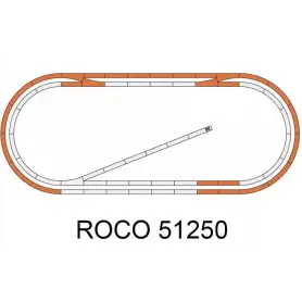 Set voie Geoline digital HO - ROCO 51250