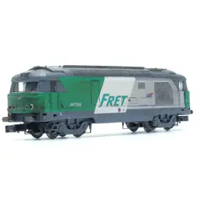 Locomotive diesel BB 467324 FRET patinée SNCF digitale - N 1/160 - MINITRIX 12189