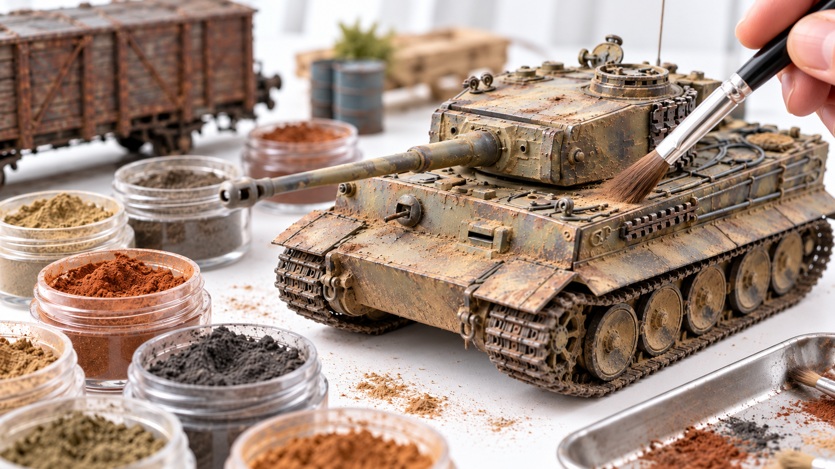 Les pigments de weathering : l’arme secrète pour un vieillissement bluffant