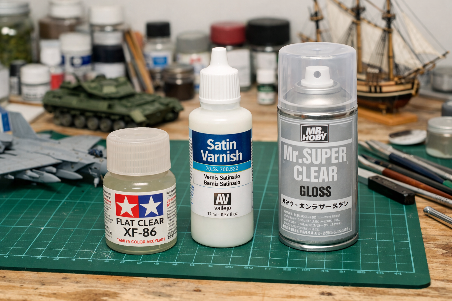 Le vernis en modélisme : mat, satiné ou brillant ?